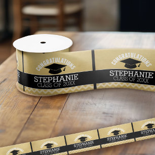 Congratulations Graduate - Personalized Graduation Satin Ribbon