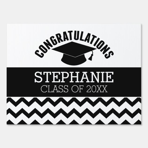 Congratulations Graduate - Personalized Graduation Sign