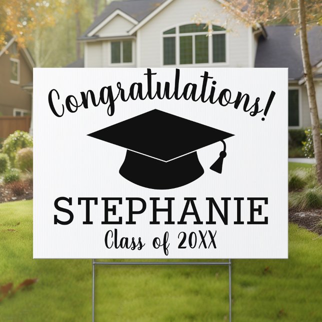 Congratulations Graduate - Personalized Graduation Sign (Personalized Graduation Yard Sign)