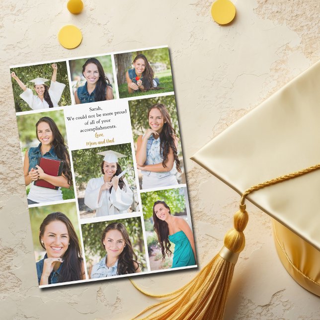 Congratulations Graduate Photo Collage Card (Creator Uploaded)