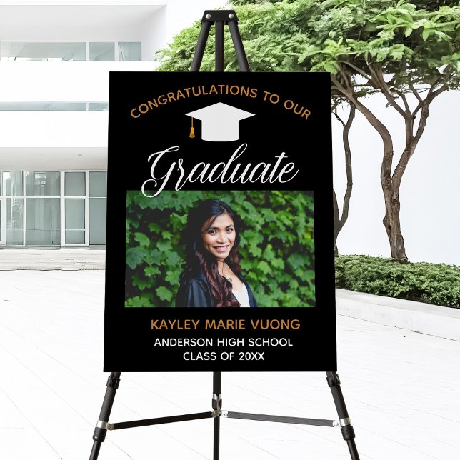 Congratulations Graduate Photo Graduation Chic Foam Board (Creator Uploaded)