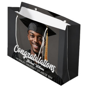 Congratulations Graduate Photo Graduation Large Gift Bag