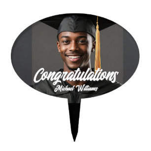 Congratulations Graduate Photo Graduation Party Cake Topper