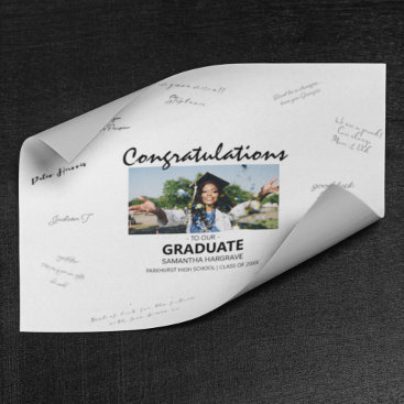 Congratulations Graduate | Photo Guest Signature Poster