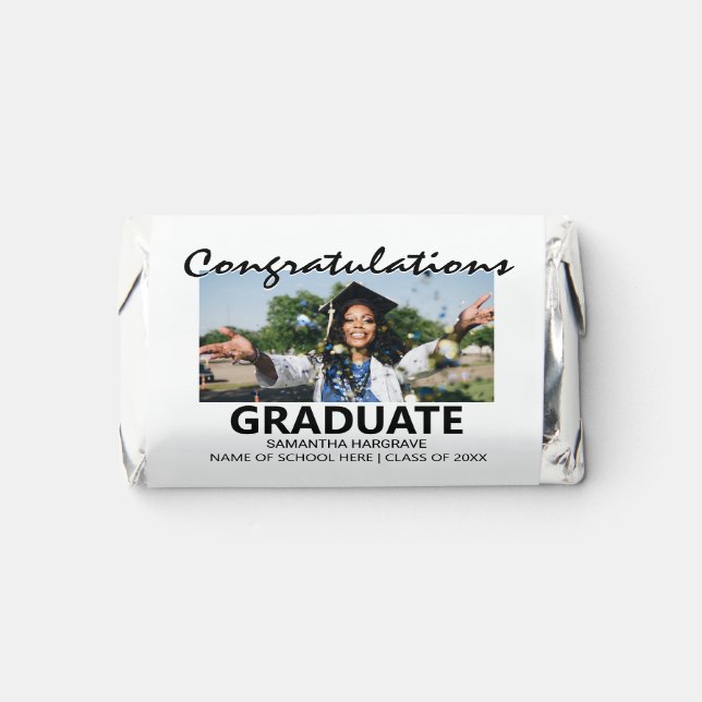 Congratulations Graduate | Photo Hershey's Miniatures (Front)