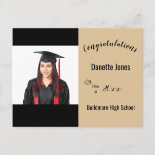 Congratulations Graduate Photo Year School Postca Postcard