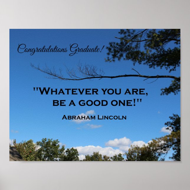 Congratulations Graduate! Poster (Front)