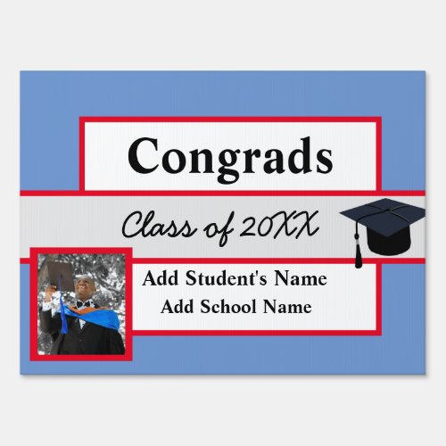 Congratulations Graduate School Name Photo Sign