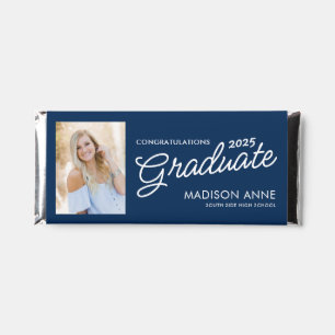 Congratulations Graduate Script Photo Hershey Bar Favors