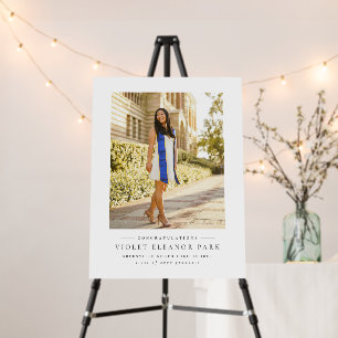Congratulations graduate simple photo graduation foam board