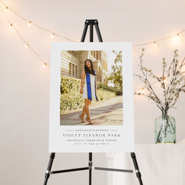 Congratulations graduate simple photo graduation foam board (In Situ (Stand))
