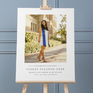 Congratulations graduate simple photo graduation foam board