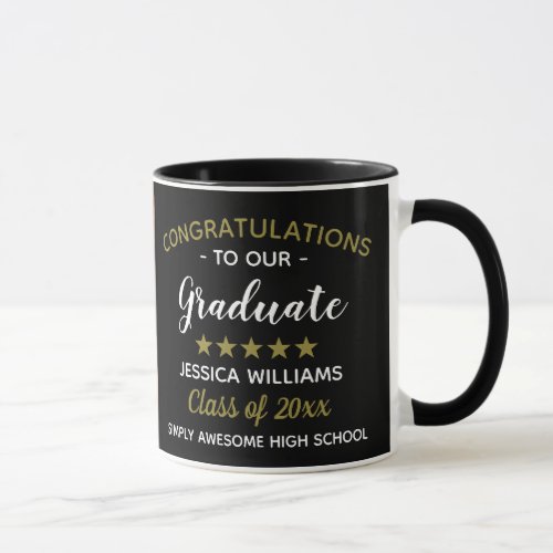 Congratulations Graduate Template Photo Graduation Mug