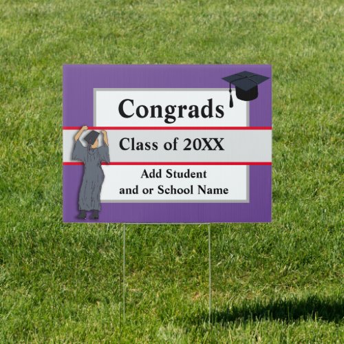 Congratulations Graduates Congrads Custom Sign
