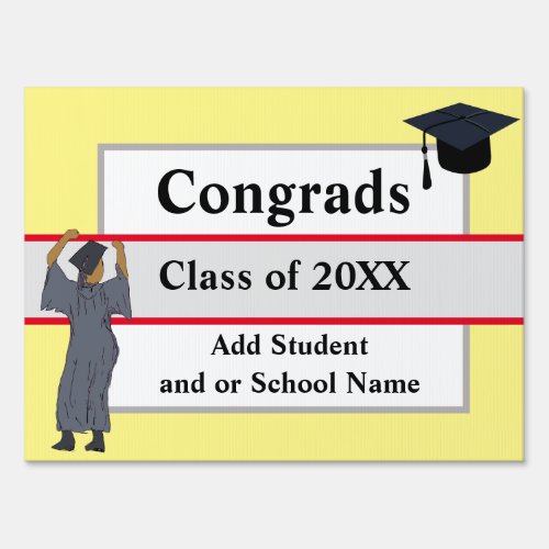 Congratulations Graduates Congrads Custom Sign
