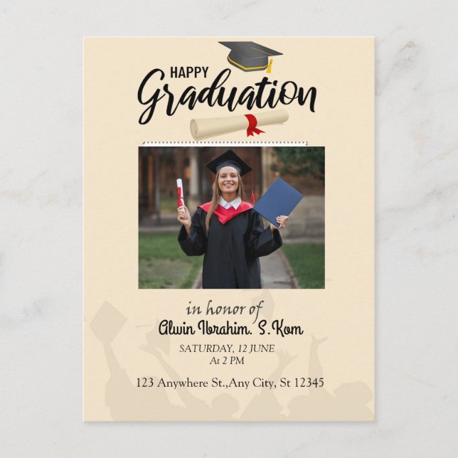 Congratulations graduates postcard (Front)