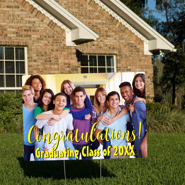 Congratulations Graduating Class Custom Photo Sign (Creator Uploaded)