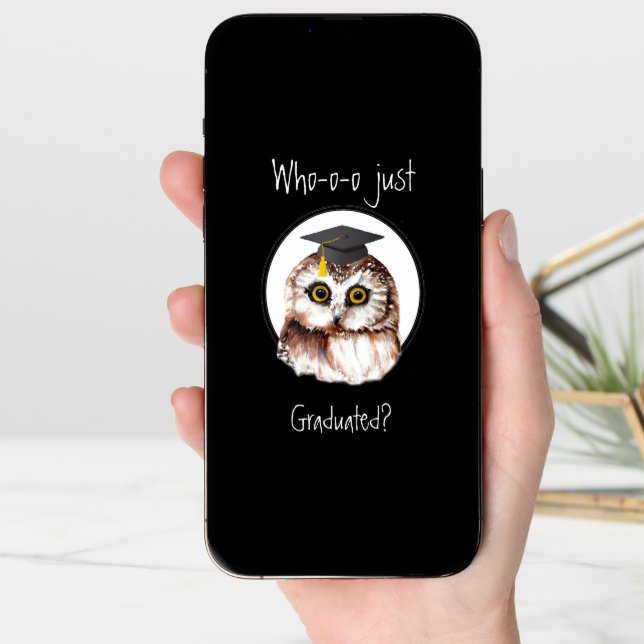 Congratulations Graduating Cute Wise Owl Card (Front Digital)
