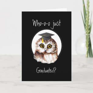 Congratulations Graduating Cute Wise Owl Card