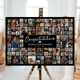 Congratulations Graduation 100 Photo Collage Foam Board