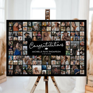 Congratulations Graduation 100 Photo Collage Foam Board