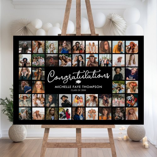 Congratulations Graduation 44 Photo Collage Foam Board