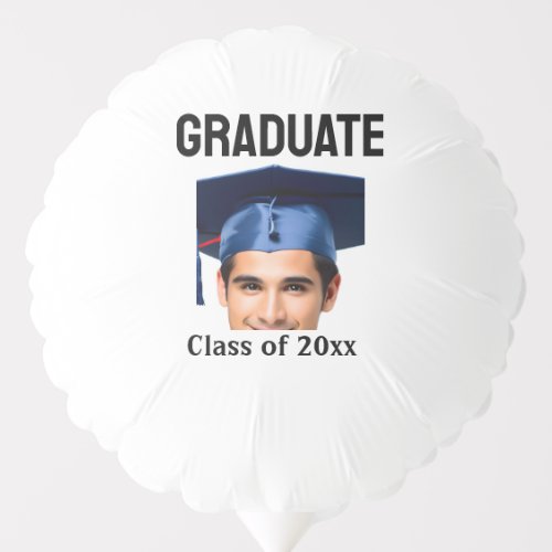 Congratulations graduation add name year text  balloon