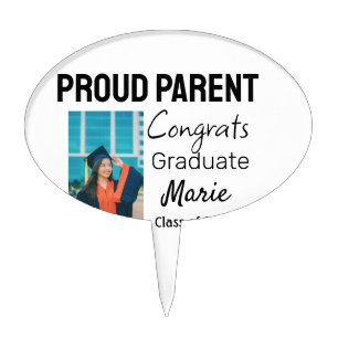 Congratulations graduation add name year text cake topper