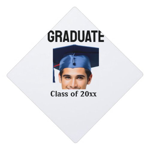 Congratulations graduation add name year text  graduation cap topper