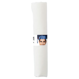 Congratulations graduation add name year text napkin bands