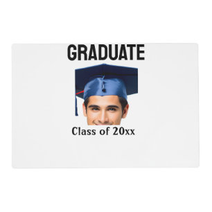 Congratulations graduation add name year text placemat