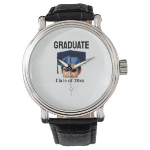 Congratulations graduation add name year text watch