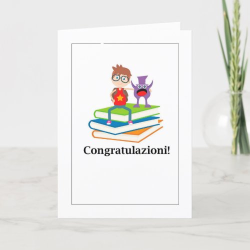 Congratulations _ Graduation Books and Alien Holiday Card