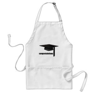 Congratulations Graduation Cap Adult Apron