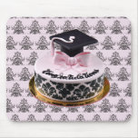 Congratulations Graduation Cap And Diploma Cake Mouse Pad at Zazzle