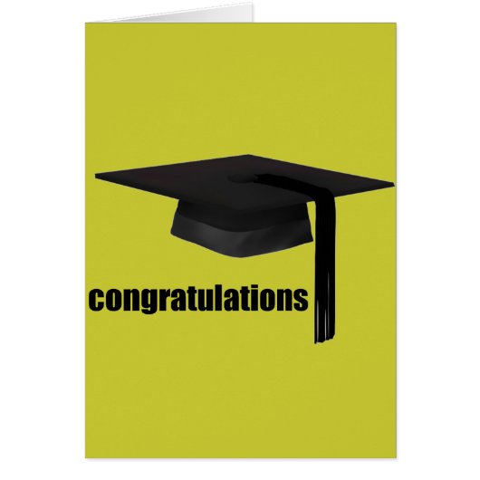 Congratulations Graduation Cap Cards (Front)