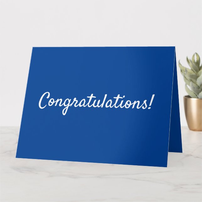Congratulations graduation card (Small Plant)