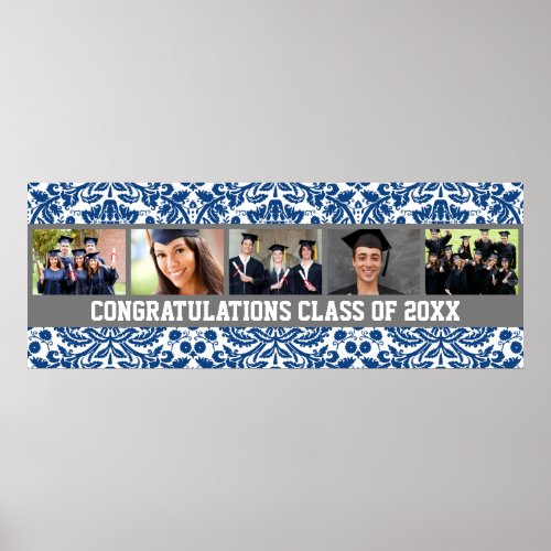 Congratulations Graduation Custom Photo Banner Poster