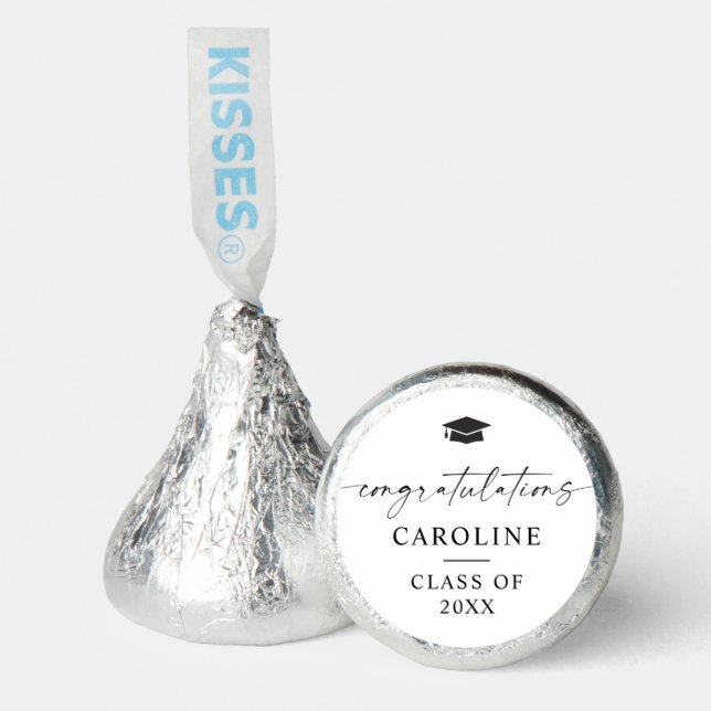 Congratulations Graduation Favor Hershey Kisses (Front)