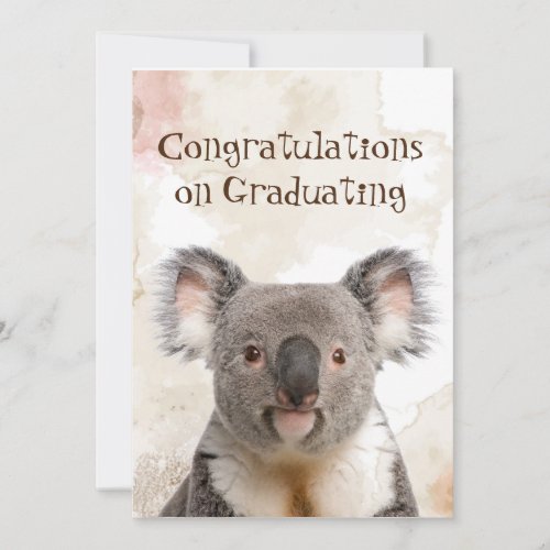 Congratulations Graduation Fun Koalified Humor Car Card