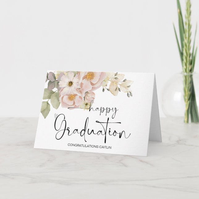 Congratulations Graduation Gift College Graduate Card (Front)