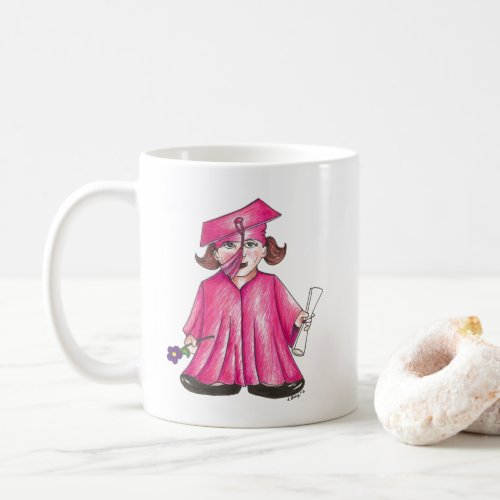 Congratulations Graduation Grad Cap Gown Diploma Coffee Mug