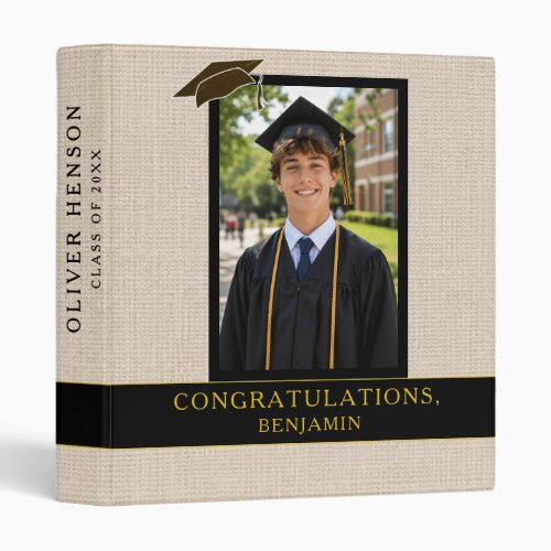 Congratulations Graduation Graduate Photo Album 3 Ring Binder