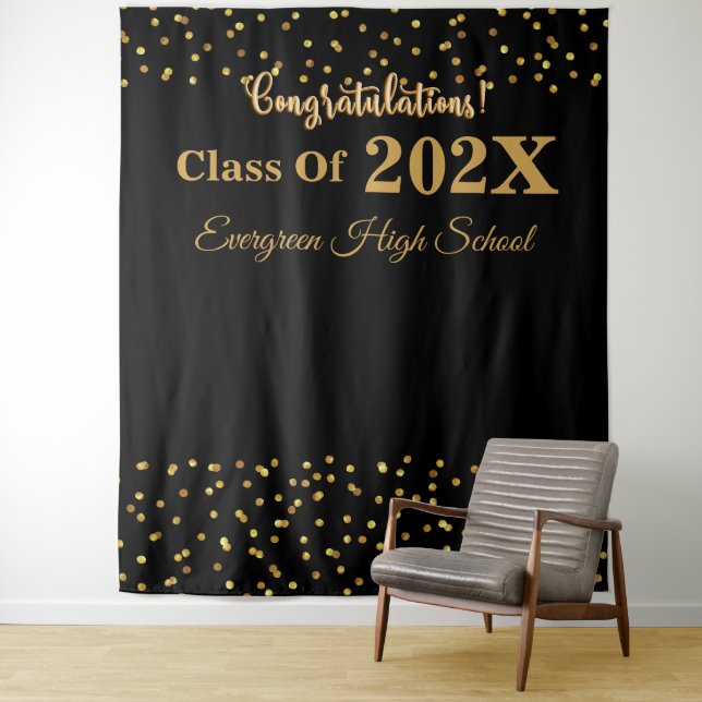 Congratulations Graduation Photo Booth Backdrop (In Situ)