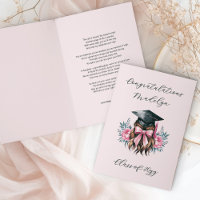 Congratulations Graduation Poem Feminine Grad Cap