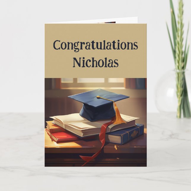Congratulations Graduation Proud of You Card (Front)