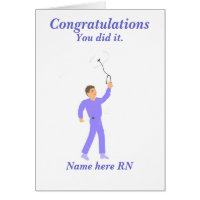 Congratulations Graduation Registered Nurse Male Card