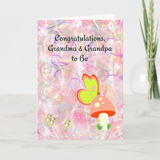 Congratulations Grandma & Grandpa to Be Card (Front)