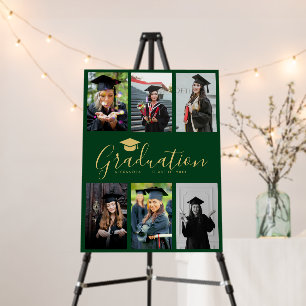 Congratulations Green Gold Graduation 6 Photo  Foam Board