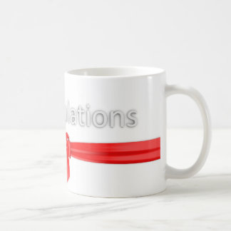 Congratulations greeting coffee mug